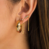 Crystal Chain Earring Set
