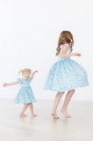 Flutter Sleeve Twirl Dress