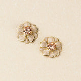 Sparkle & Shine Small Enamel Flower Earrings