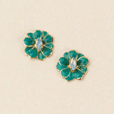 Sparkle & Shine Small Enamel Flower Earrings