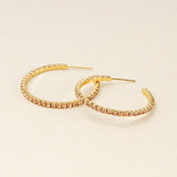 Sparkle & Shine Small Rhinestone Hoop Earrings