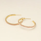 Sparkle & Shine Small Rhinestone Hoop Earrings