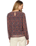 Britt Long Sleeve Pin Tuck Blouse