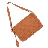 Italian Leather Braided Crossbody Bag