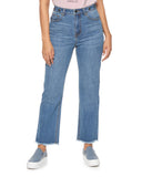 Cecilia High Rise Flower Stud Straight Jean