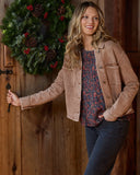 Britt Long Sleeve Pin Tuck Blouse