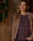 Britt Long Sleeve Pin Tuck Blouse