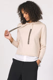 Shayna Contrast Hem Hoodie