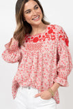Floral Embroidered Top