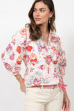 True Love Patterned Top