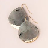 Stone Dipped Teardrop Earring
