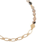 Mini Stone w/Chain Stacking Bracelet
