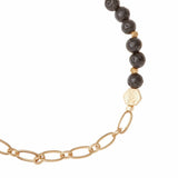 Mini Stone w/Chain Stacking Bracelet