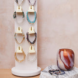 Mini Stone w/Chain Stacking Bracelet