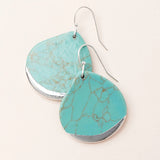 Stone Dipped Teardrop Earring