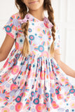 Short Sleeve Pocket Twirl Dress