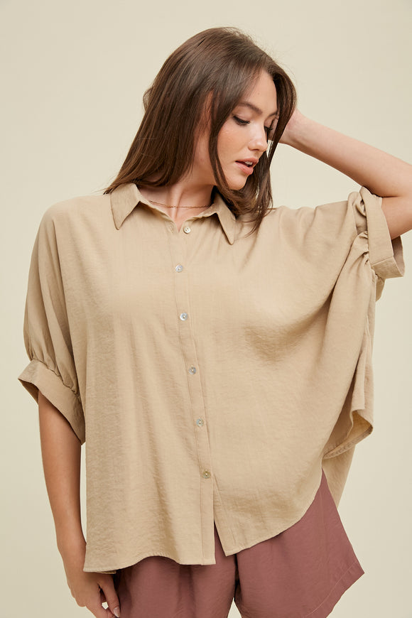 Lexi Oversized Boxy Button-Up