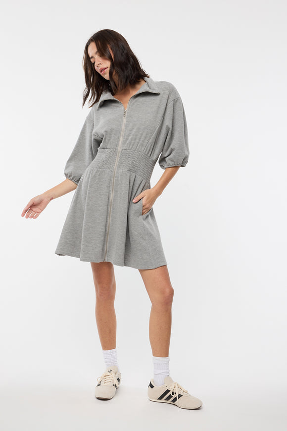 Peyton Super Soft Front Zip Dress