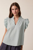 Allegra Ruffle Sleeve Blouse