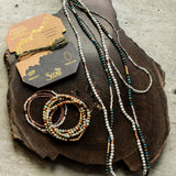 Labradorite & Mixed Metal Stone Wrap