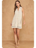 Emily Crochet Lace Sleeveless Dress