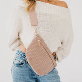 Westlyn Suede Woven Bum Bag
