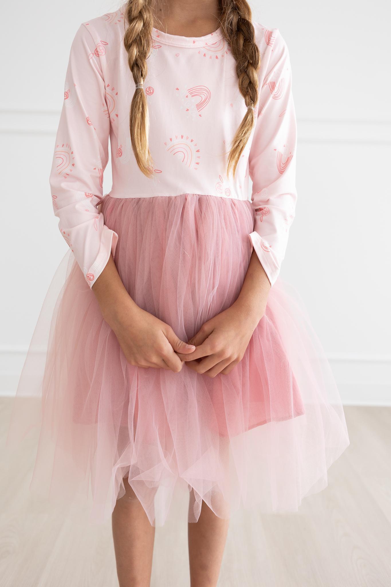 chinese dress ladies Ready to Ship ~ Baby Blue Puffy Toddler Dress, Girls Tutu Dress Long Sleeve, Tutu Tulle Party Dress, Gift for Kids main image 1