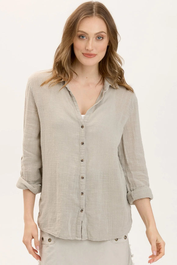 Porter Button Up Blouse