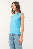 North Ruffle Trimmed Top