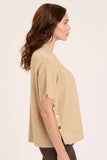 Norell Mock Neck Poncho