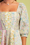 Clara Mixed Floral Midi Dress