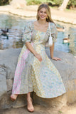 Clara Mixed Floral Midi Dress