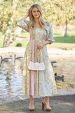 Clara Mixed Floral Midi Dress