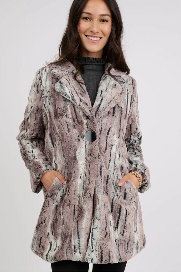 Faux Mountain Fox Coat