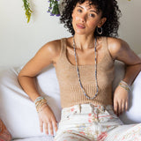 Agalmatolite & Mixed Metal Stone Wrap