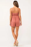 Amalfi Spaghetti Strap Crochet Romper