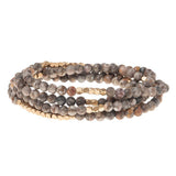 Rhyolite & Gold Stone Wrap