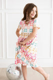 Short Sleeve Pocket Twirl Dress