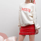 Amour Graphic Crew Neck Sweatshirt