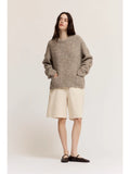 Loose Fit Denim Bermuda Shorts