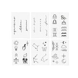 Zodiac: Air Signs Temporary Tattoos