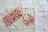 Heaven Sent Baby Girl Romper