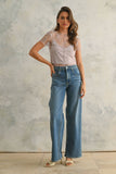 Brie Lined Lace Tee