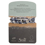 Sodalite & Silver Stone Wrap
