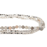 Moonstone & Silver Delicate Wrap