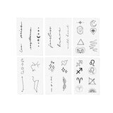 Zodiac: Fire Signs Temporary Tattoos