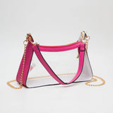 Marilyn Clear Satchel w/ Chain Strap