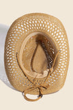 Double Strap Western Straw Hat