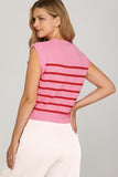 Skylar Sleeveless Striped Sweater Tank