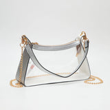 Marilyn Clear Satchel w/ Chain Strap